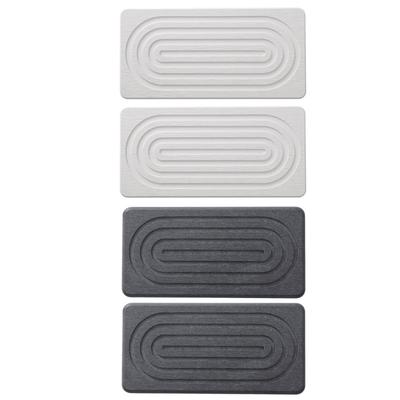 2Pieces Natural Water Absorbing Stone Soap Holder Tray For Bathroom Countertop And Sink Organization Counter Top