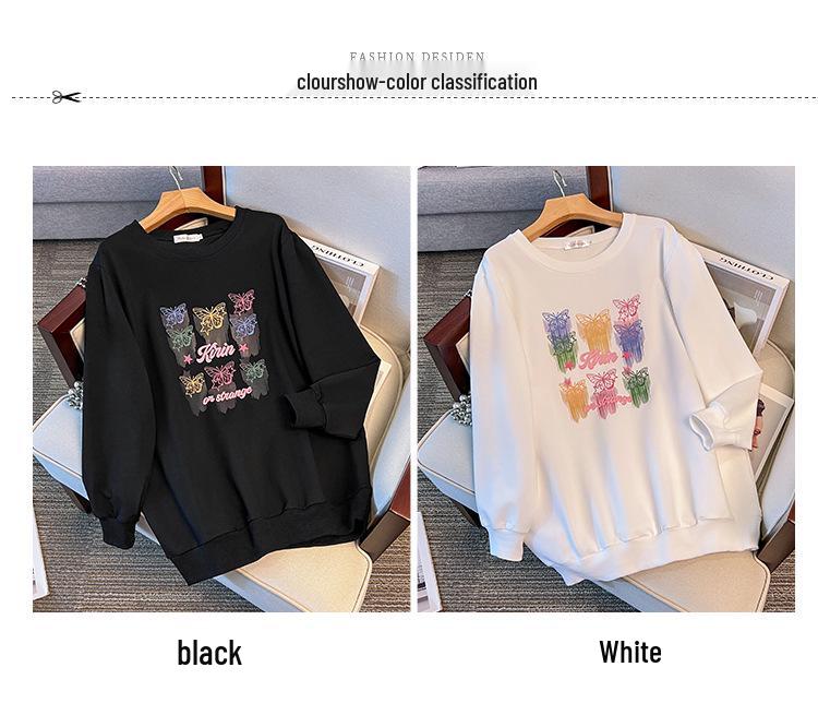 Loose-Fit Autumn Hoodie 200/350 Jin, Available In Large Sizes: 150/160/170