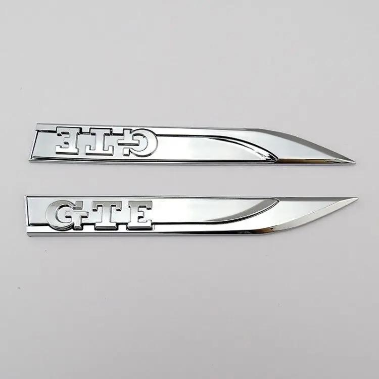 3D Adhesive Auto Body Kits Door Fender Knife GTE Logo Badge Emblem Car Sticker For VW GOLF 4 5 6 7 MK7 MK5 MK6 GTE