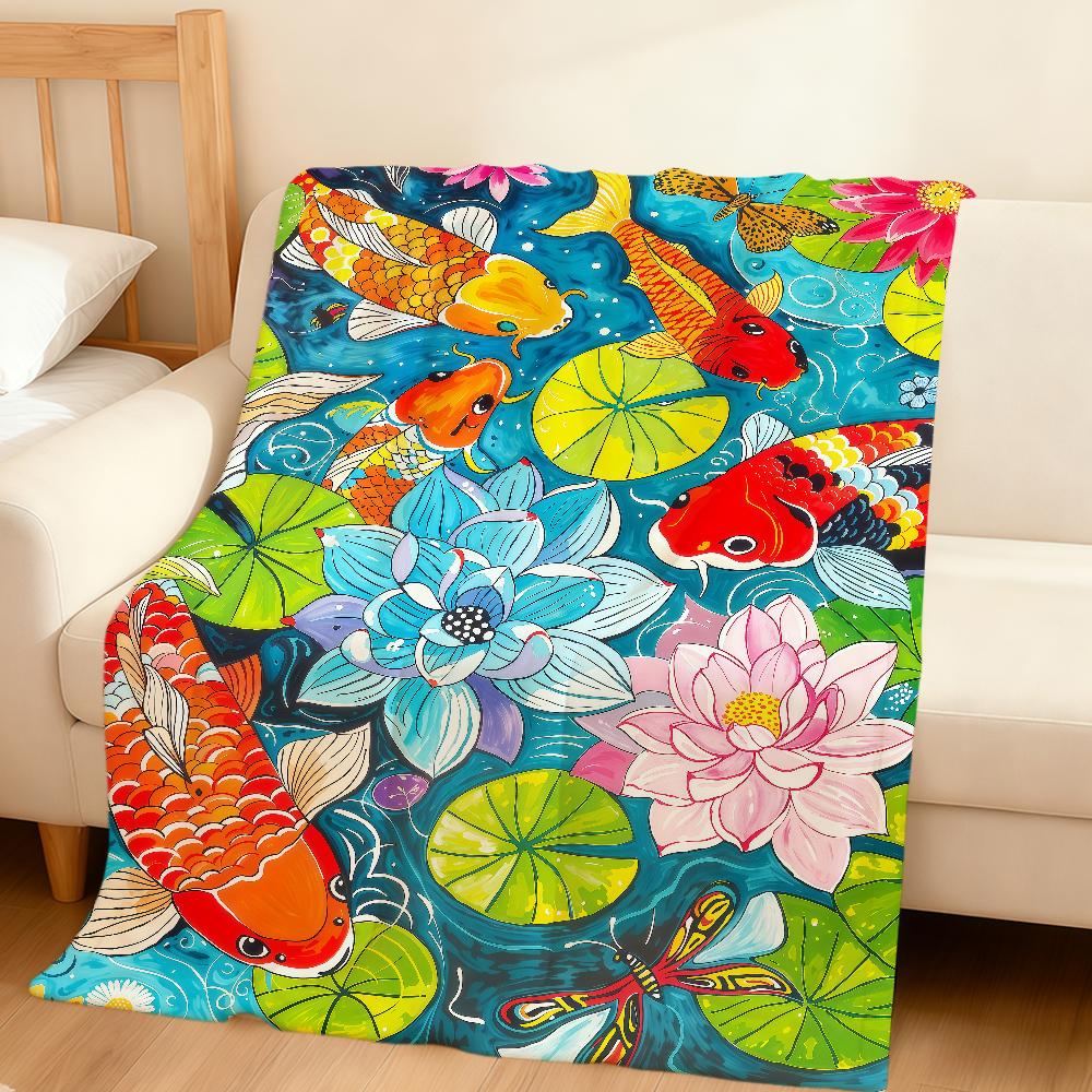 Modern fashion retro opulent flowers luxury Flannel soft warm plush blanket sofa living room hogar bed gift home Car portable