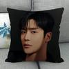 Custom ROWOON Pillowcase Wedding Decorative Cotton Linen Pillow Case For Home PillowCover 45X45(One Sides)