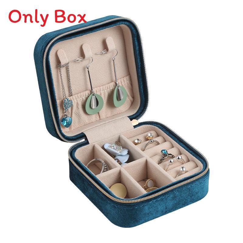 Velvet Jewelry Organizer With Compact Design For Travel And Gift Giving
