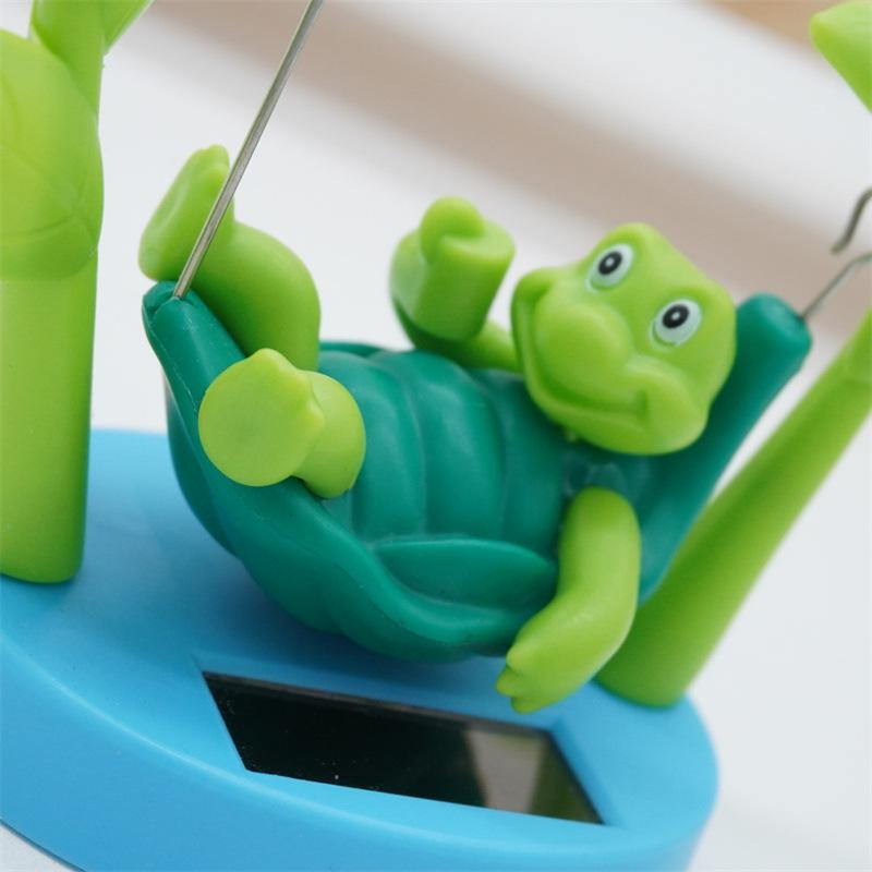 

Funny Cute Cartoon Turtle Swing Car Decor Creative Solar Power Automotive Accessories Ornament For Car Interior 1pcs