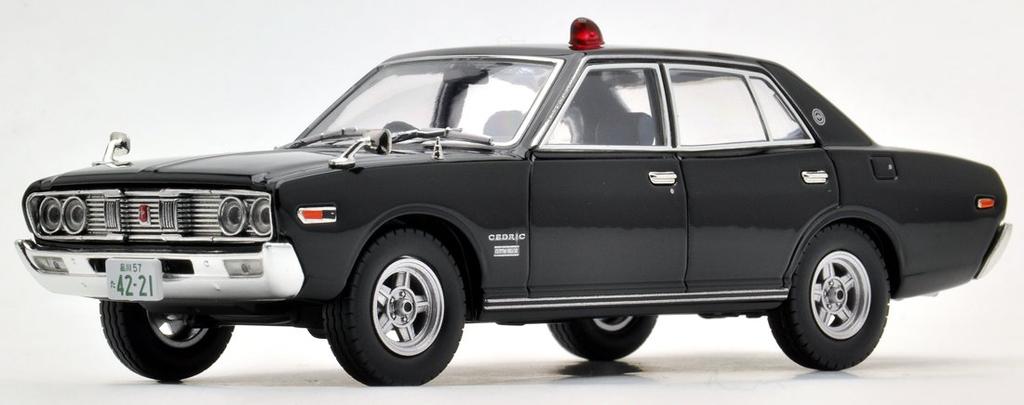 Tomica Limited Vintage Keisatsu 02 Cedric Patrol Car Completed LV-N43-Seibu (Black)
