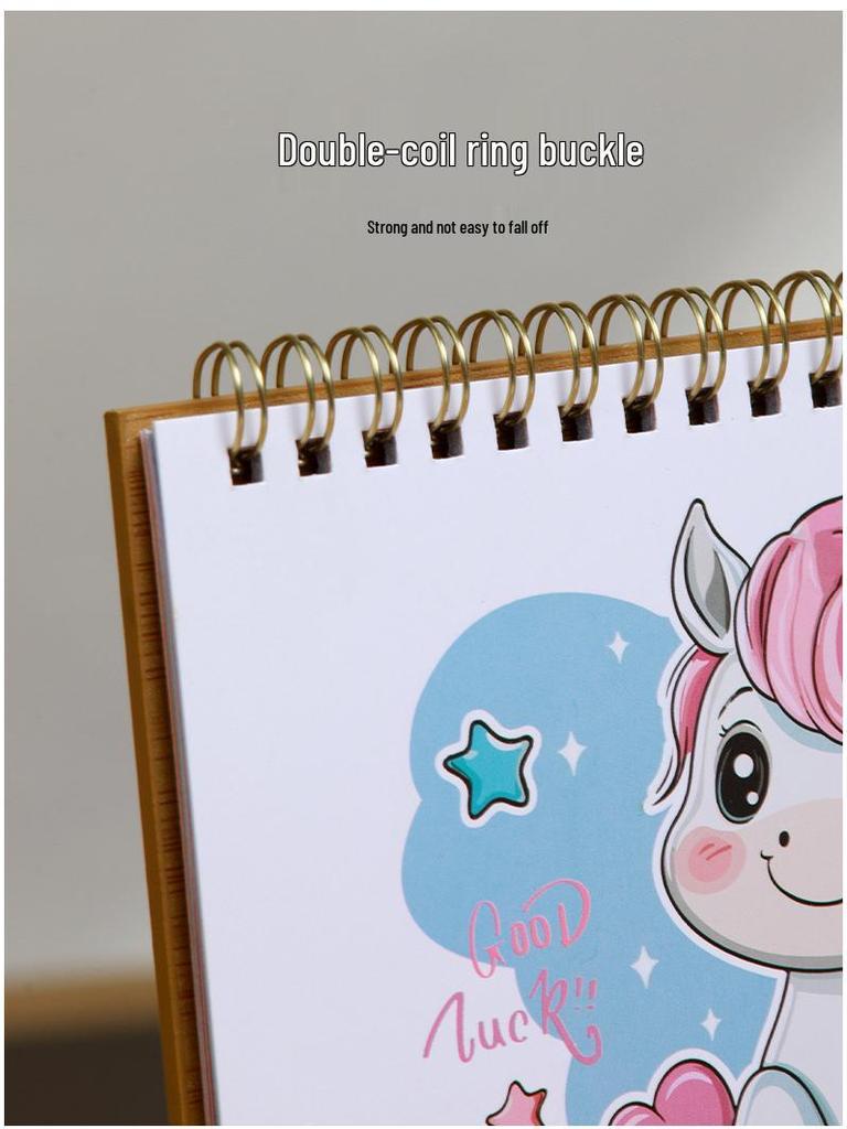 2025 Minimalist Desk Calendar & Memo Notebook - Creative Self-Discipline and Check-In Planner Ornament.