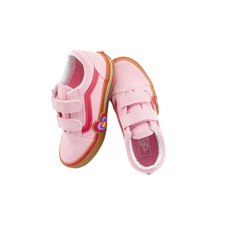 Vans Old Skool V Kids Pink Heart Kids Sneakers Multi VN000D4DBIY