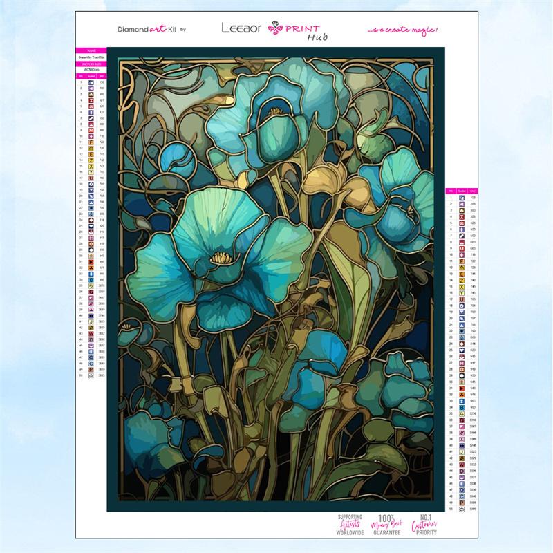 5D DIY Diamantschilderij Glas-in-loodkunst Zonnebloem Mozaïek Borduurwerk Vol Strass Kruissteek Set Woondecoratie Cadeaus