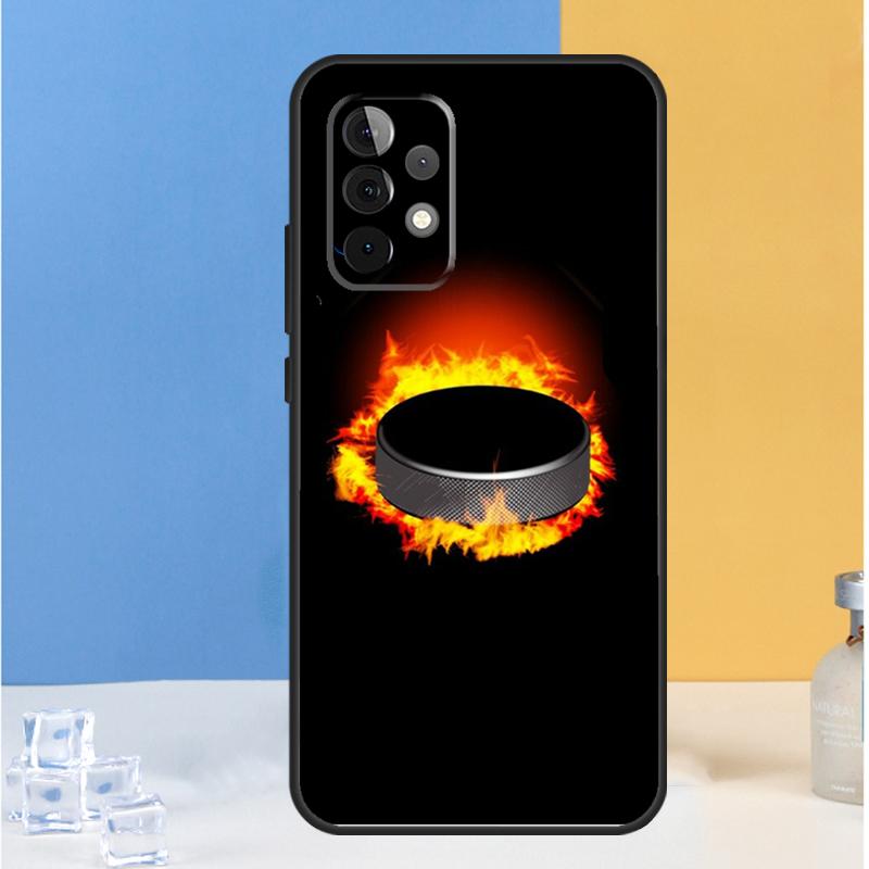 Ice Hockey Puck For Samsung Galaxy A54 A34 A14 A13 A33 A53 A36 A05 A06 A16 A32 A52 A55 A35 A15 A56 A26 Case