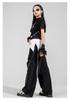 Girls' Jazz Dance Costume Set: Korean Style Cropped Vest & Sweatpants for Performances