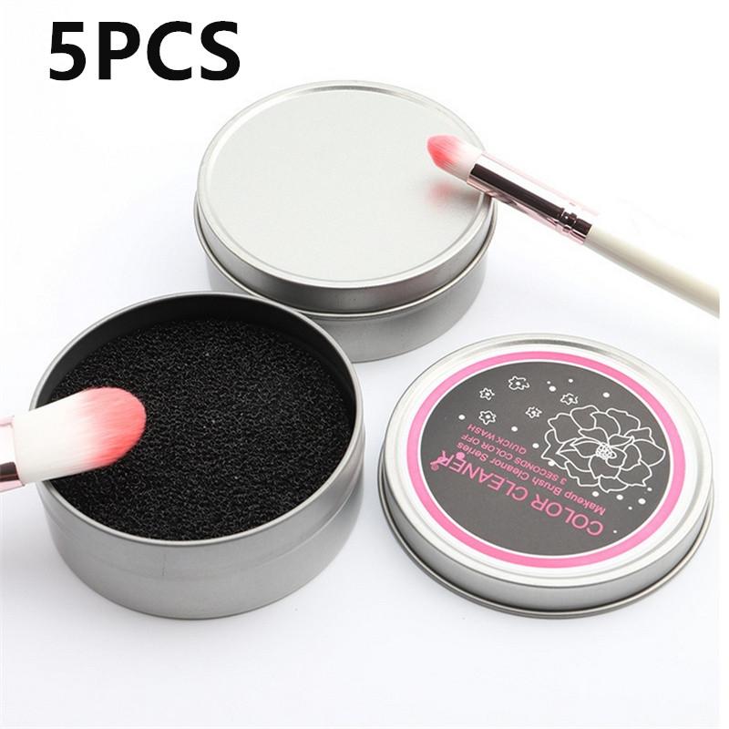 1/2/5PCS Remover Color From Eyeshadow Brush Power Brush Quick Color Off Make Up Brush Cleaner Tool Sponge Makeup Brush Cleaner