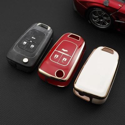 TPU Auto Flip Key Case Cover Shell Voor Chevrolet Cruze Aveo Trax Sail Malibu Captiva Opel Vauxhall Astra J Corsa insignia Mokka