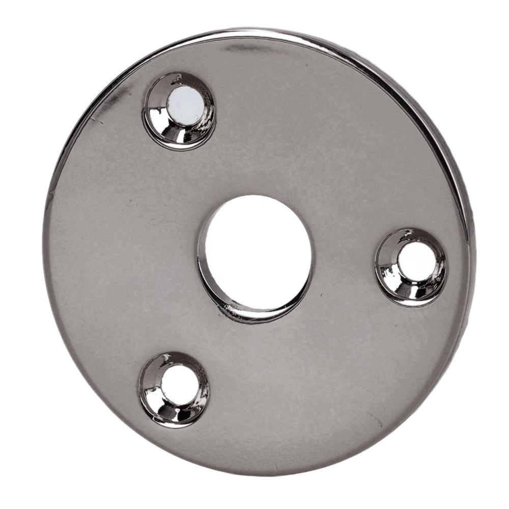2PCS Black/Gold/Silver Output Jack Cover Chrome Metal Curved Bottom Jack Plate  For Guitar Bass