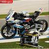 Motorcycle Building Bocks Simulation Motorcycle Model Collectible Model Decoration Difficult Toys Boys Educational Creature Gift