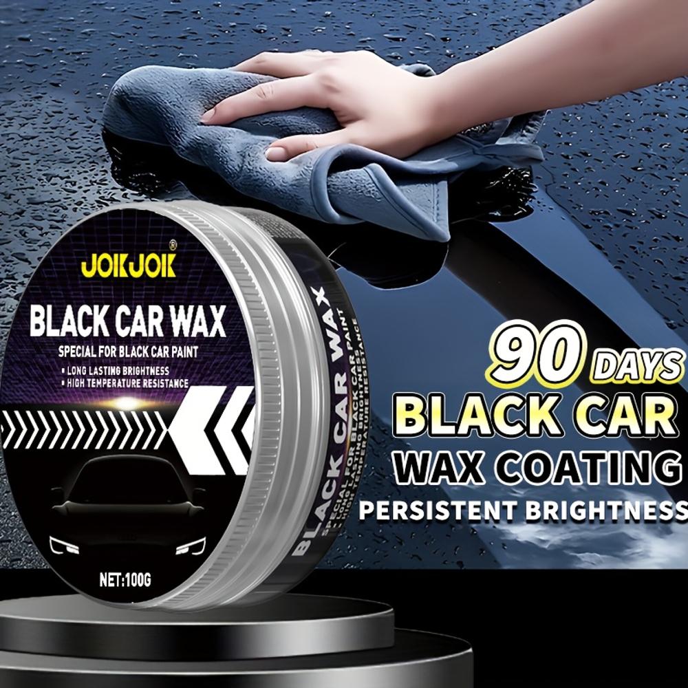[Black Car Wax] Waterproof, Glossy Universal Black Car Wax for Cars | Polishing, Protective Wax for Paint, Metal, and Plastic Su