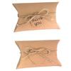 Kraft Paper Pillow Candy Box Chocolates Biscuit Storage Case Holiday Wedding Birthday Gifts Package for Children