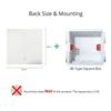 Ultra Thin Glass Wall Switch EU UK Standard 16a Socket Large Panel Wall Light Square Switch Socket 86mm Home Hotel Decoration 3