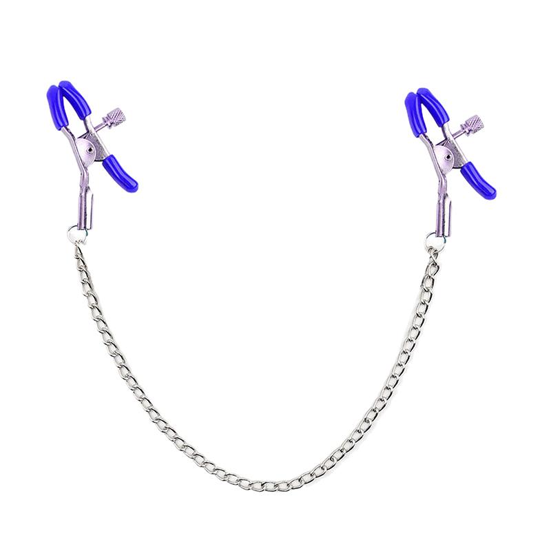 Metal Chain Nipple Clips Clitoris Breast Massage Clamps Adult Flirting Teasing Erotic Gadgets Sex Toys For Couples Multicolored