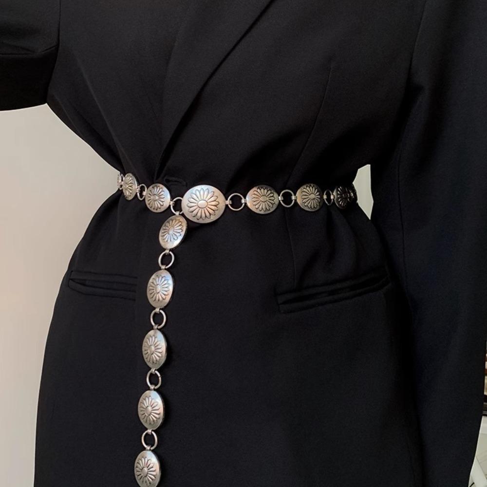 Metallketten-Gürtel Gold Silber Kleidergürtel Kette Neu Taillenkette Frauen