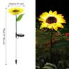 LED Solar Sunflowers Flower Light Home Decorative Flower Lights Garden Decoration Lawn Lamp Waterproof Landscape Flower Light