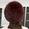 Fox Hair Hat Female Winter Version Warm Ear Protection Fur Hat Bere Snow Hat Ski Bag Head Hat Thin