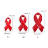 Czerwona Wstążka Broszka Emaliowane Przypinki Biżuteria Świadomość HIV AIDS Nadzieja Przypinka do Klapy Guziki Odznaki Biżuteria Akcesoria Odzieżowe