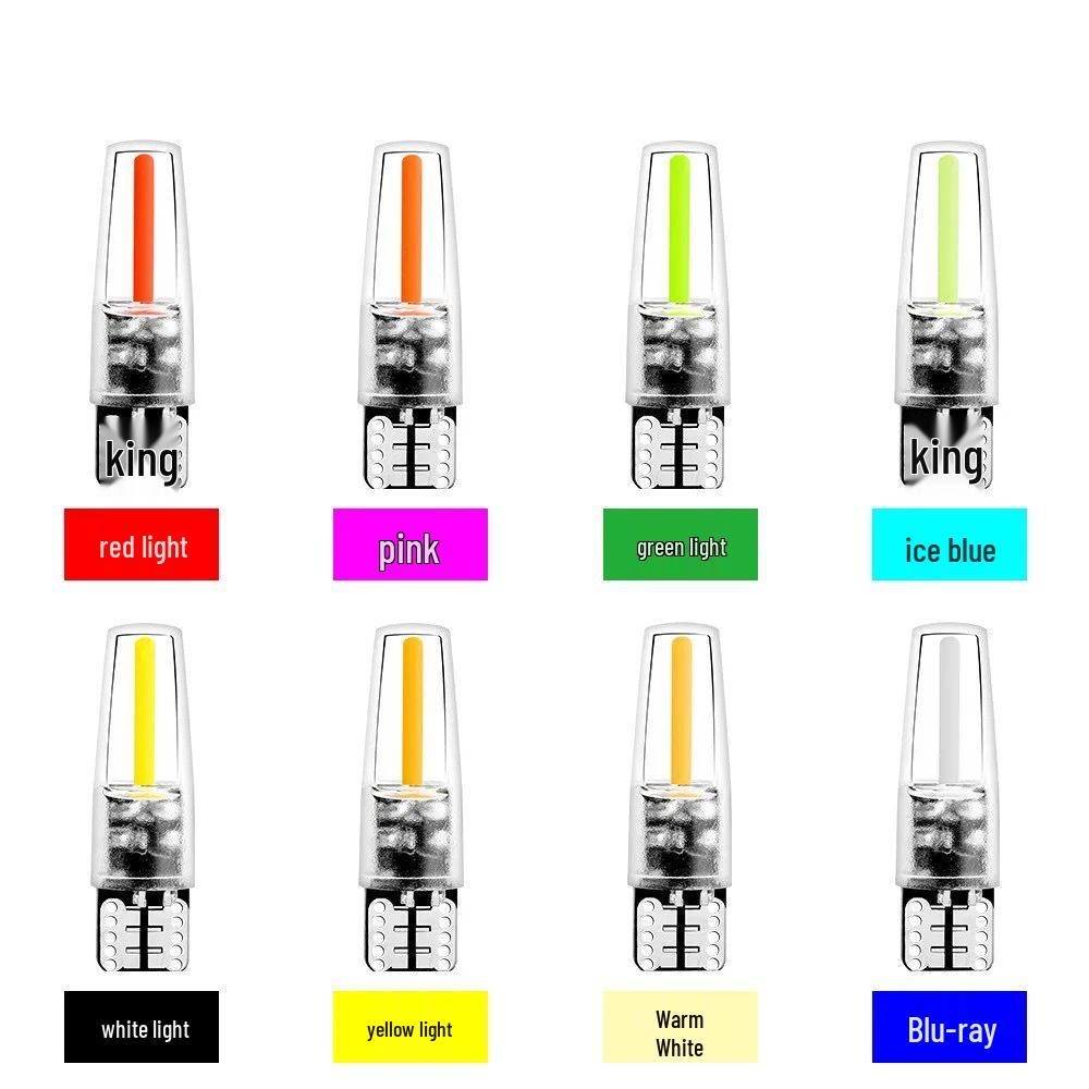 T10 LED Car Lights: COB Decoder, Blue/Yellow - Width, License Plate, Reading Indicators