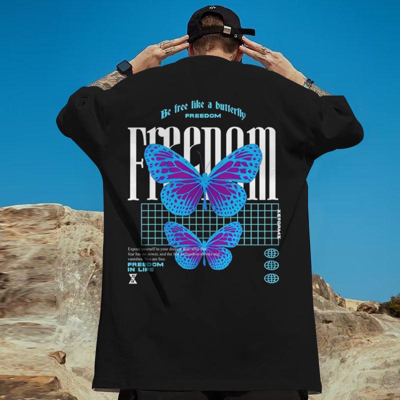 New Men's T-Shirt Coconut Tree Print T-Shirt For Men Summer Oversized Short Sleeve Tees Daily Casual male Clothes Tops