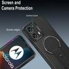 Luksusowe etui pancerne Magsafe do bezprzewodowego ładowania dla Motorola Moto Edge 50 Fusion 5G z magnetycznym uchwytem