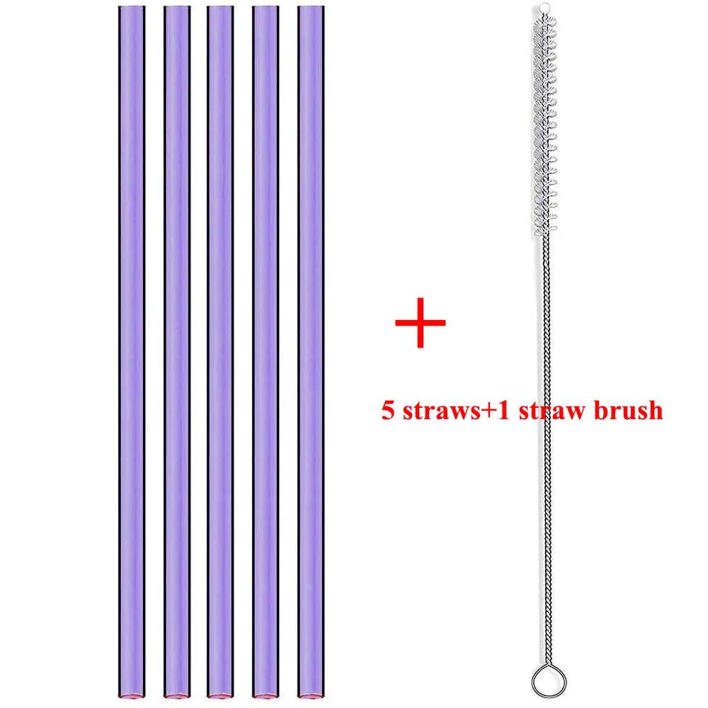 30cm Replacement Straw for Insulation Cup Simple Reusable Long Straws for 30 Oz 40 Oz Tumbler Cup Straws with Cleaning Brush 5