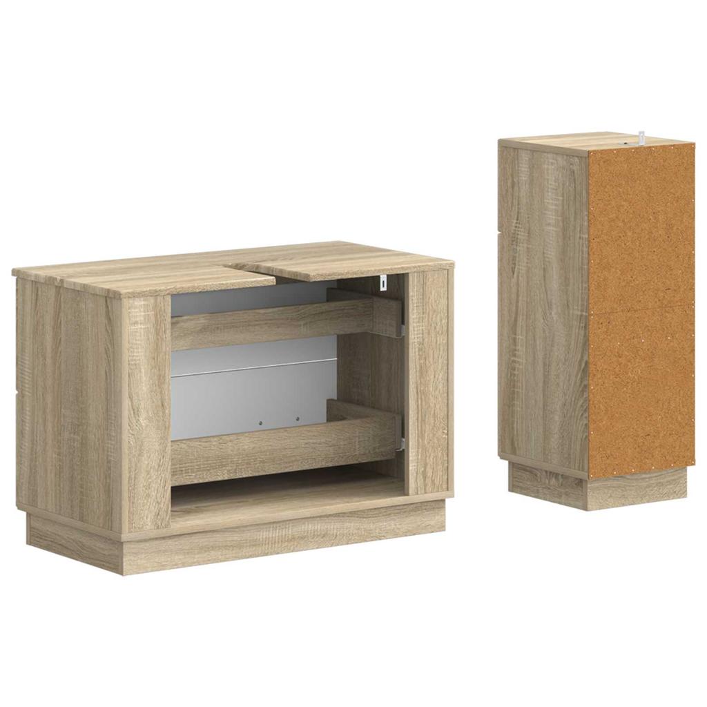 2 Piece Bathroom Cabinet Set HOORN Sonoma Oak