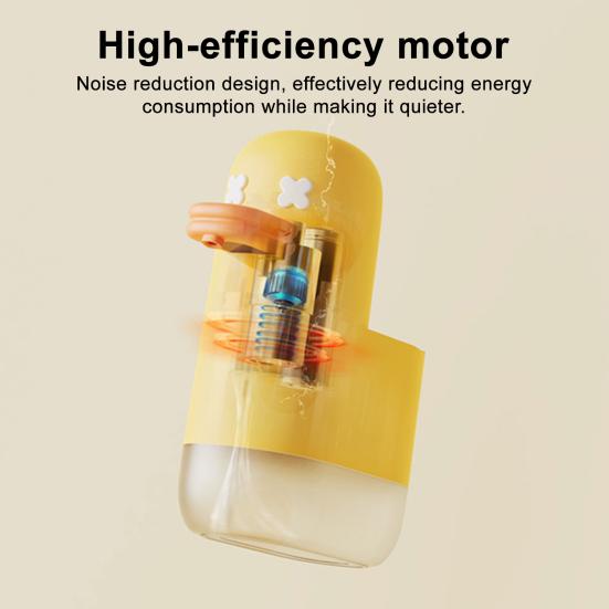 Automatický napěňovací dobíjecí dávkovač mýdla s 1200mAh baterií Bezdotykové ovládání jedním dotykem PIR senzor Roztomilé kontrolní světlo Dávkovač pěnového mýdla