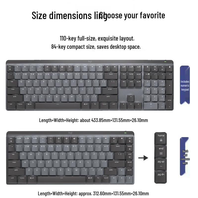 Logitech MX Mechanical Full-size Wireless Keyboard