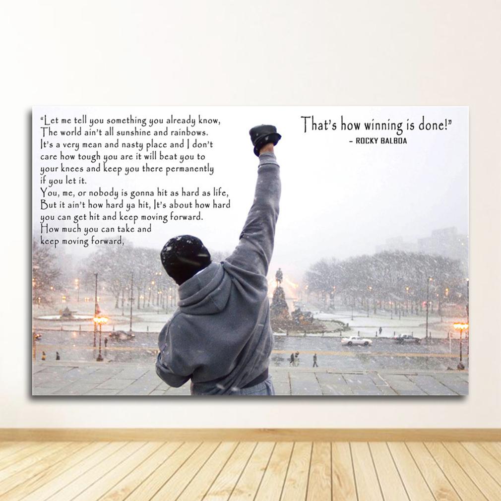 Nordic Bedroom Decoration Picture Bodybuilding Print Posters Motivational Black and White Quote Wall Art Canvas Painting