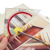 2pcs Triangle Ruler Square Set 90mm 45 Degrees Plastic Stationery,for Architectors Students Office Designers Painting Drafting Math Geometry Drawing