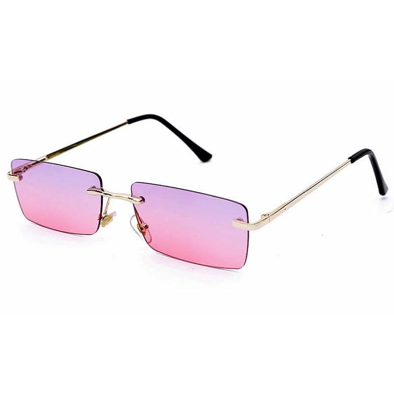 

OEC CPO женские маленькие солнцезащитные очки без оправы женские модные прямоугольные желтые оранжевые солнцезащитные очки женские мужские uv400 очки O625