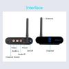 AV220 Wireless Video/Audio Transmitter & Receiver Kit 2.4GHz 200ft Range Transmitter RCA Input/Output 8 Channels Plug-in-Play Receiver
