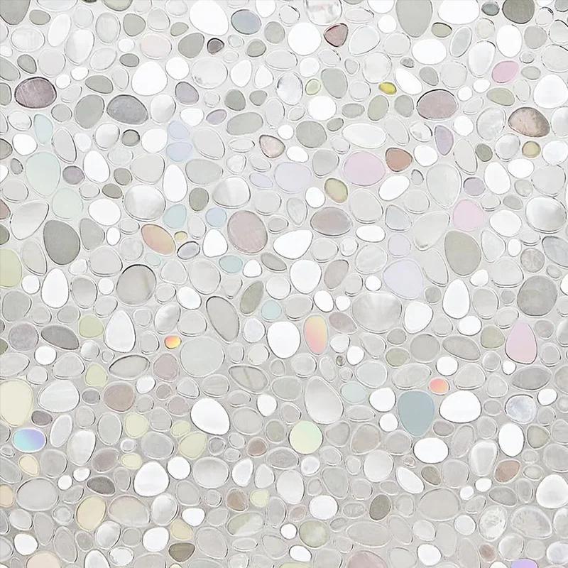 

Пленка для витражного стекла 75 см Виниловая пленка Анти-просмотр Радужные приватные наклейки Самоклеящаяся Статическое прилипание Оконная пленка для душа Матовое украшение 75x100cm