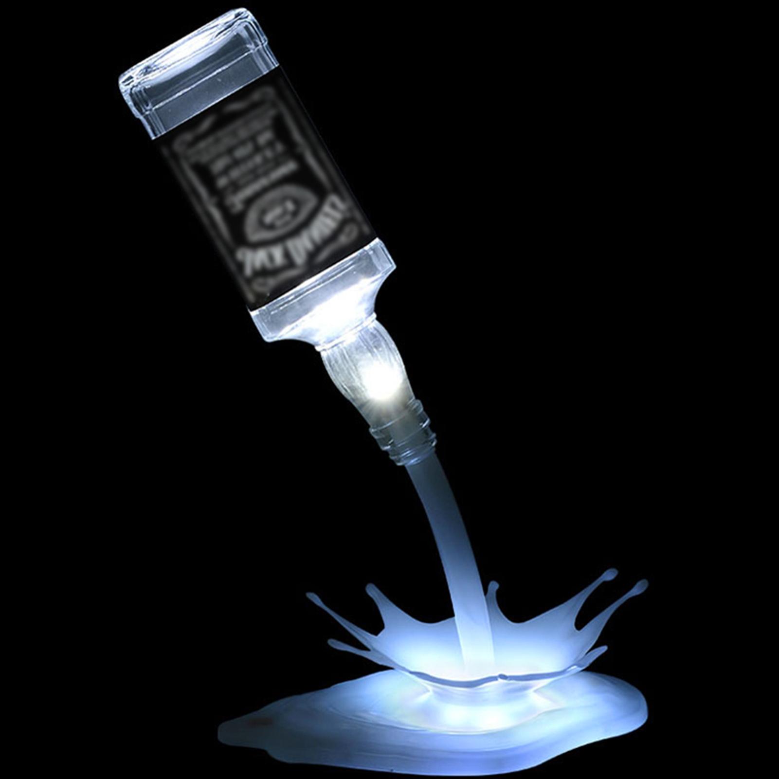 

Portable Energy Saving Decoration White Bottom Colorful Light Wine Bottle Lamp For Bar Type 1