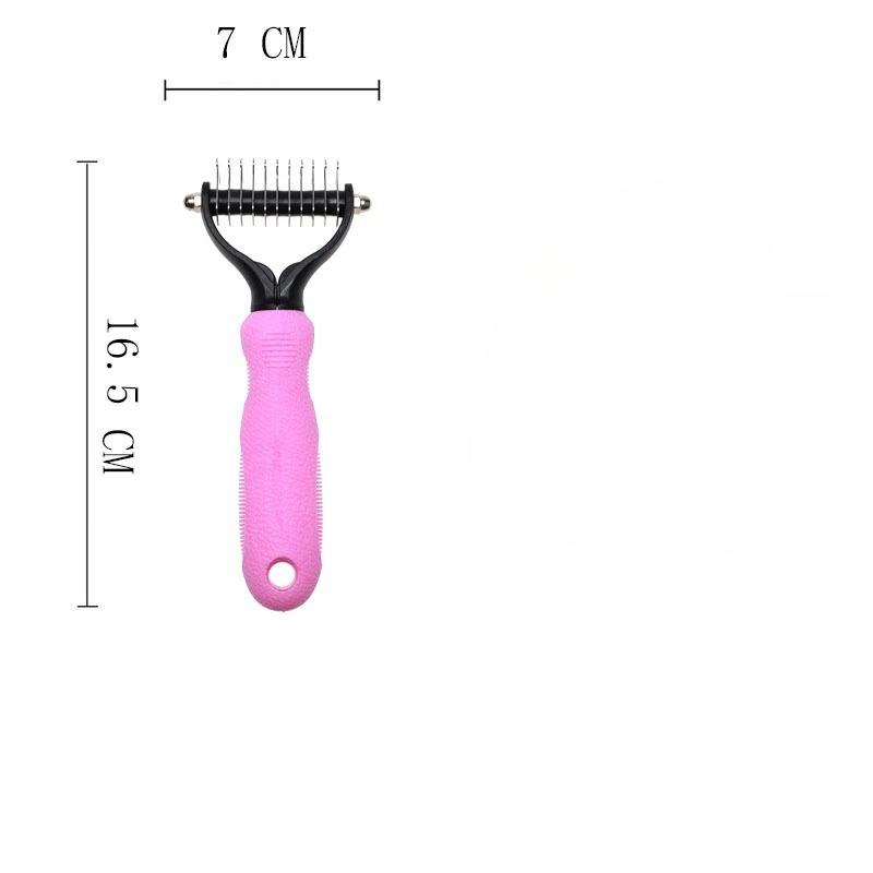 Pet Knot Comb, Pet Comb Two-in-one, De-floating Hair Removal, Pet Special Y-shaped Grooming Comb