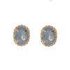 Oversized Geometric Stud Earrings With Full Rhinestone Embellishment Trendy Minimalist Statement Jewelry Women