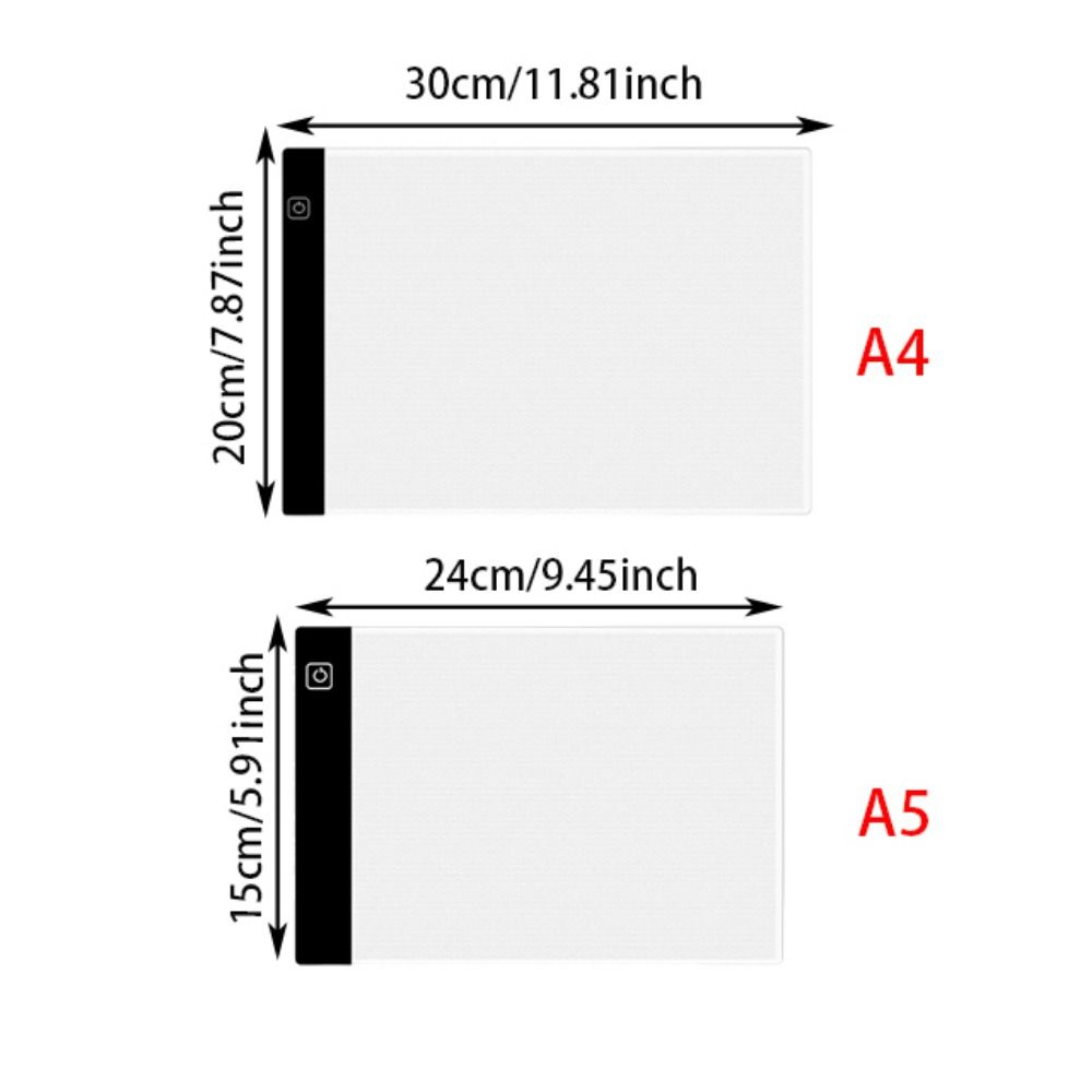 Tracing Light Box Drawing Copy Pad A4/A5 LED Trace Light Pad  Stenciling,