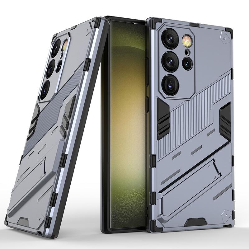 Applicable to Samsung S26Ultra punk phone case male S25Ultra bracket S24Ultra anti-drop protective case