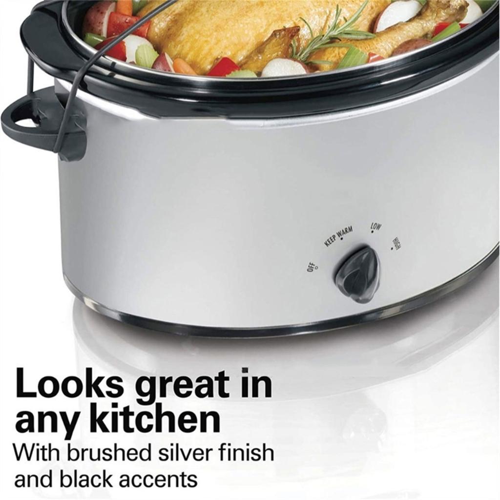 2Pcs Rubber Band Lid Latch Strap Heat Resistant Silicone Locking Straps for 6/7/8 Quart Slow Cooker Maintenance