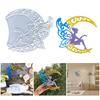 Silicone Wall Hanging Molds Epoxy Resin Craft Molds Moon Butterfly Girl Theme Home Decors Crafting Supplies for Crafting