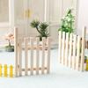 Natural Wood Dollhouses Garden Barrier Doors Safe for Children in 1/12 Scale Mini Ornament