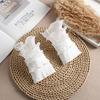 Ruffle Front Tie Solid White Fake Collar for Women Stand Detachable Collar Fake Girls Vintage Lace Ladies False Blouse Collar