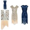 Great Gatsby Vintage Sequin Gown Elegant Cocktail Dress For Women**