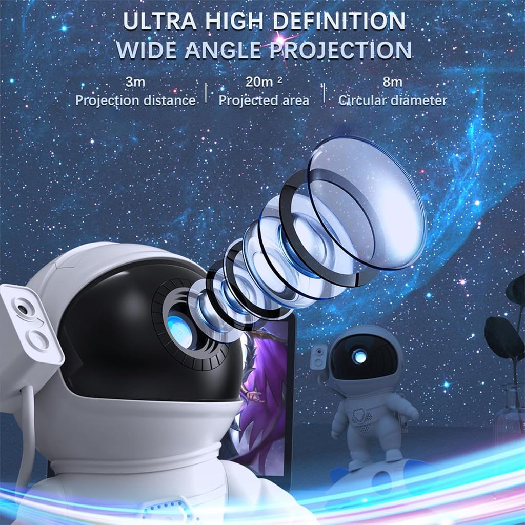 Star Projector, 13 HD Cosmic Scenes Planetarium Astronaut Galaxy Projector for Bedroom, Realistic Starry Sky Galaxy Night Light Projector