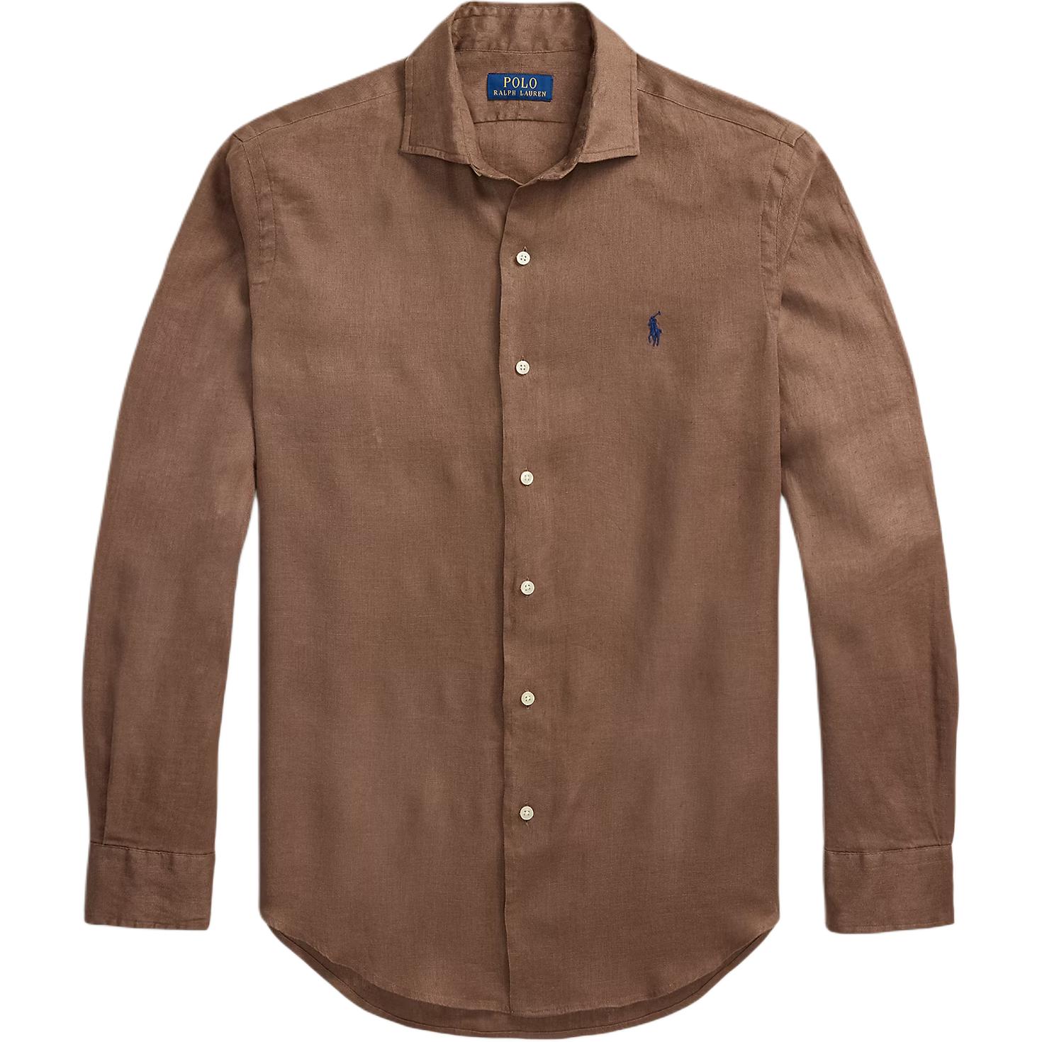 

Рубашка мужская Polo Ralph Lauren Classic Houndstooth Linen Shirt Коричневый 710964778-007