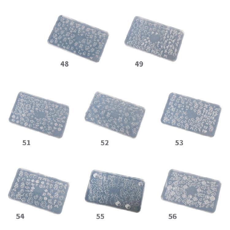 Professional Nails Art Molds Flower Theme Small Accessories Mold Nails Decorative Molds for Salon Manicure Decorations